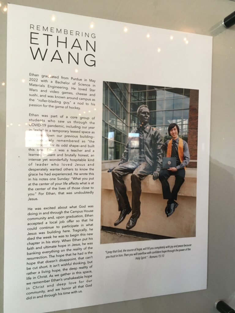 Remembering Ethan Wang Campus House